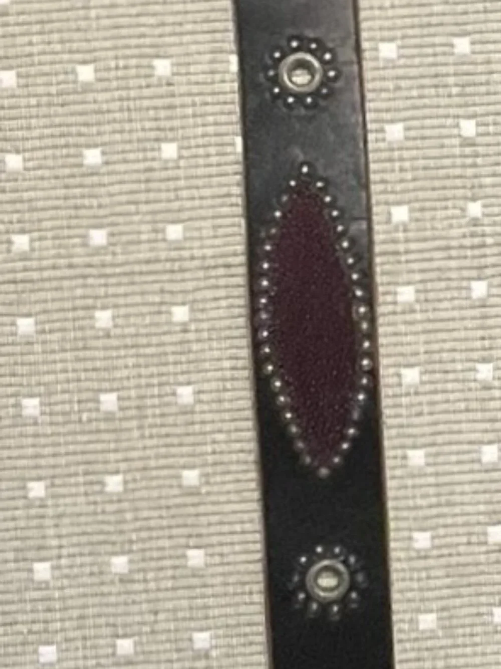 Jeff Gallea Paris Black Studded Leather 
